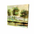 Fondo 32 x 32 in. Trees Near The Lake-Print on Canvas FO2788209